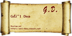 Gál Dea névjegykártya
